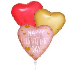 Bunch of Balloons Happy Valentines Day Hearts Multi